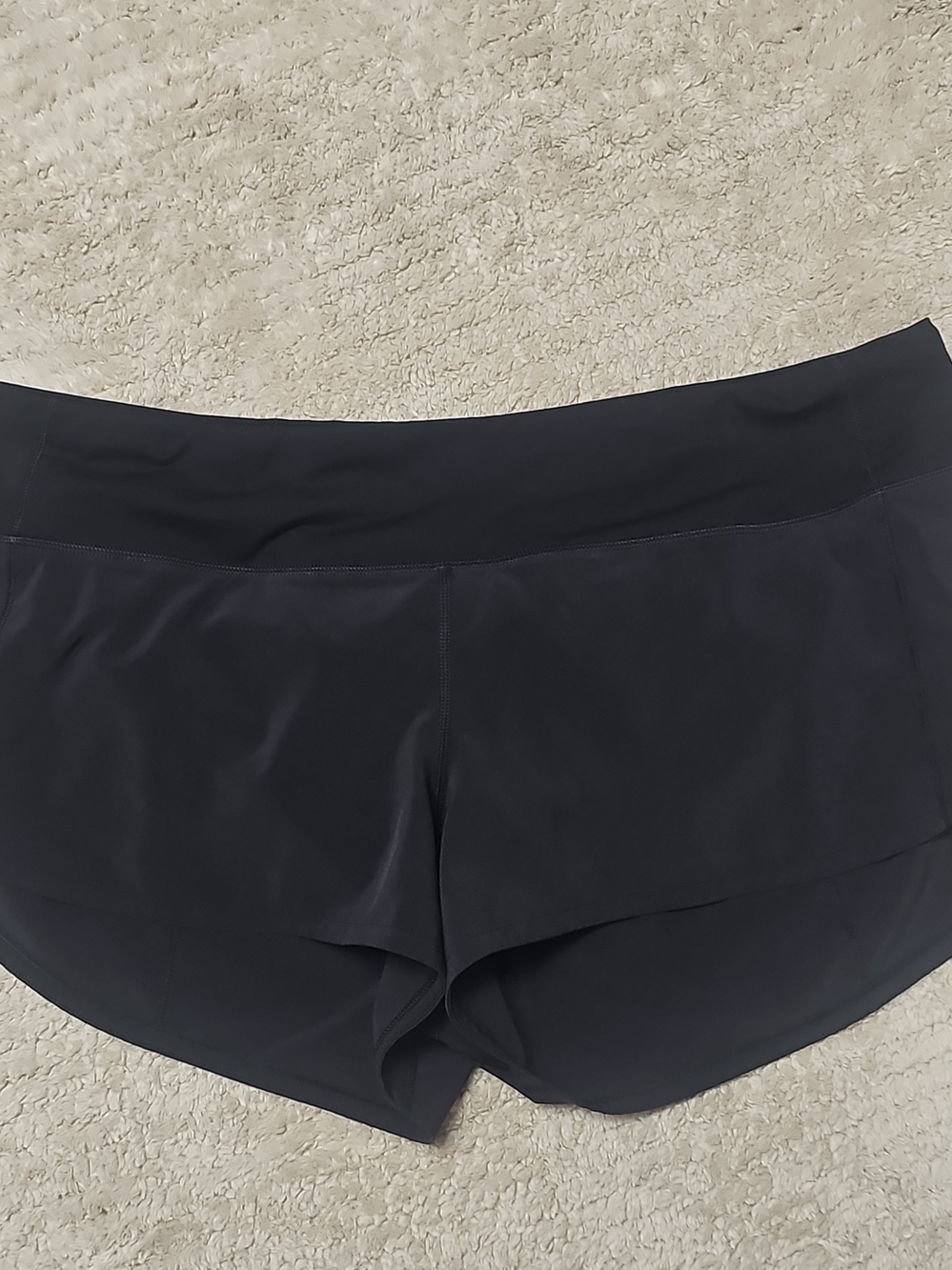 Lululemon Speed Up Low-Rise Lined Short 2.5" Black Size 10 LW7AO6R Running